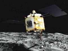 Зонд Hayabusa, рисунок с сайта neo.jpl.nasa.gov Зонд Hayabusa, рисунок с сайта neo.jpl.nasa.gov