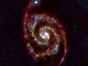  M51.  ESA/Herschel