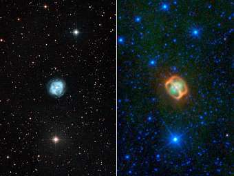   NGC 1514   ()   () .  NASA/JPL-Caltech/UCLA/Digitized Sky Survey/STScI